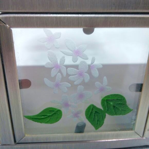 PartyLite Butterfly Tealight Easel Candle Holder Gray Metal Frame Floral Nature - Picture 11 of 14